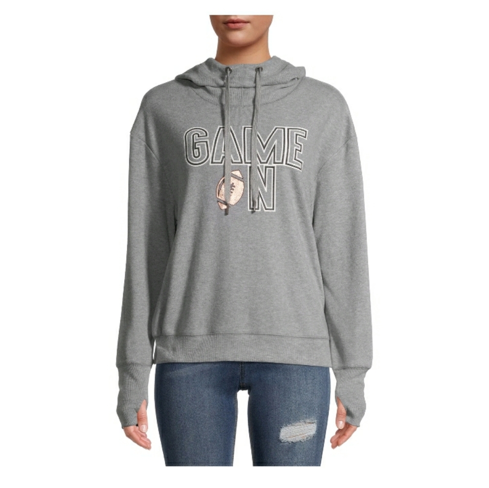 No Boundaries Gray Graphic Hoodie